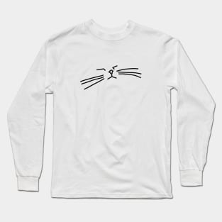 Minimal Cat Animals Doodle Long Sleeve T-Shirt